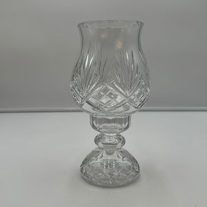 Vintage Crystal Hurricane Candle Holder